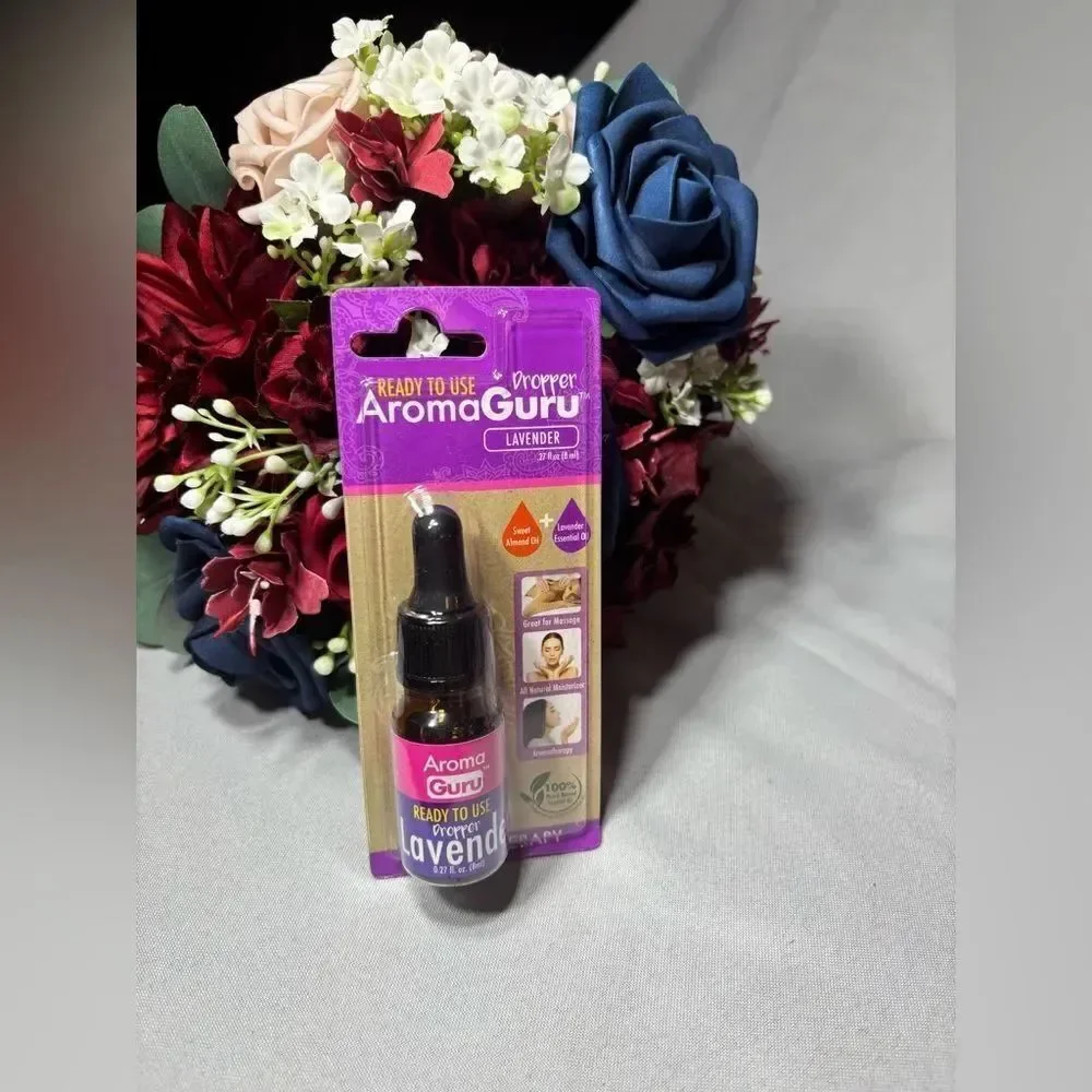 2 New Lavender Bath Soak & Dropper Aroma Guru Soap Making Bath Essentials